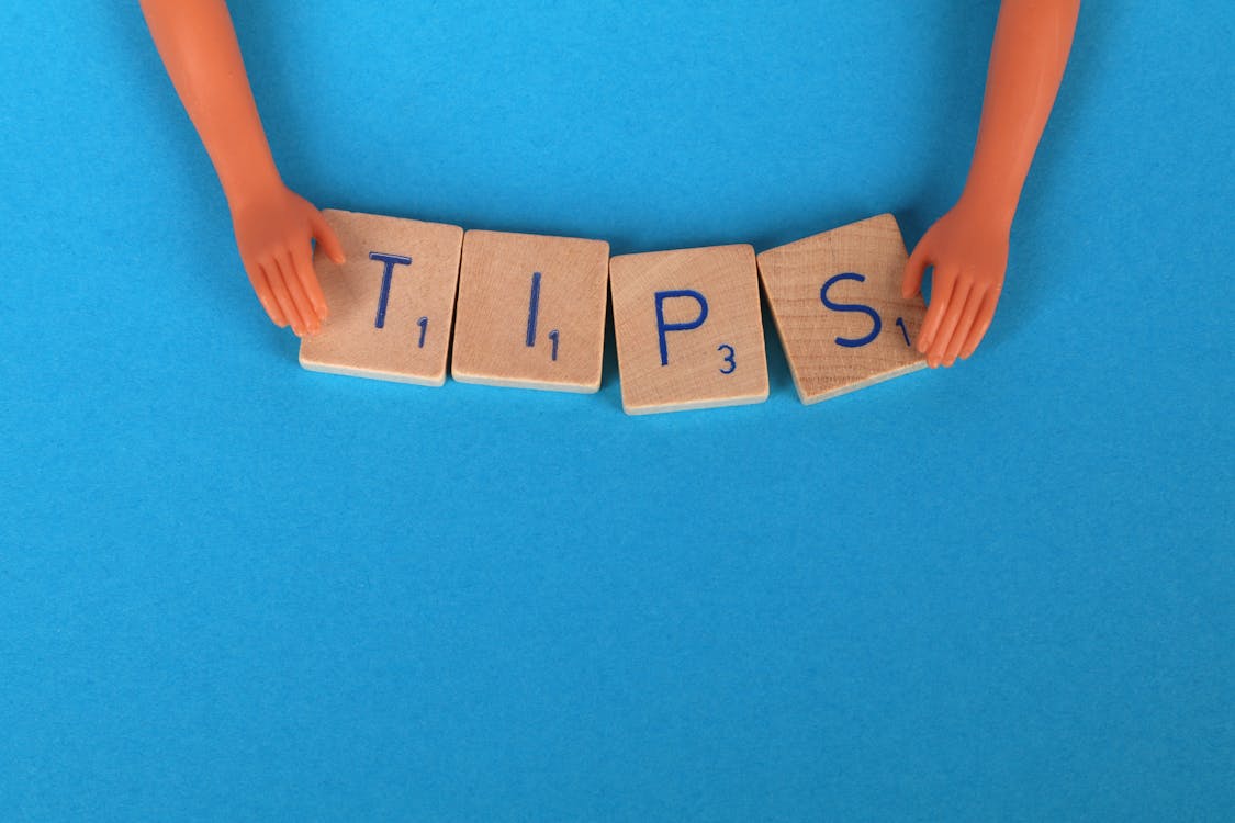 scrabble tiles spelling out 'TIPS'