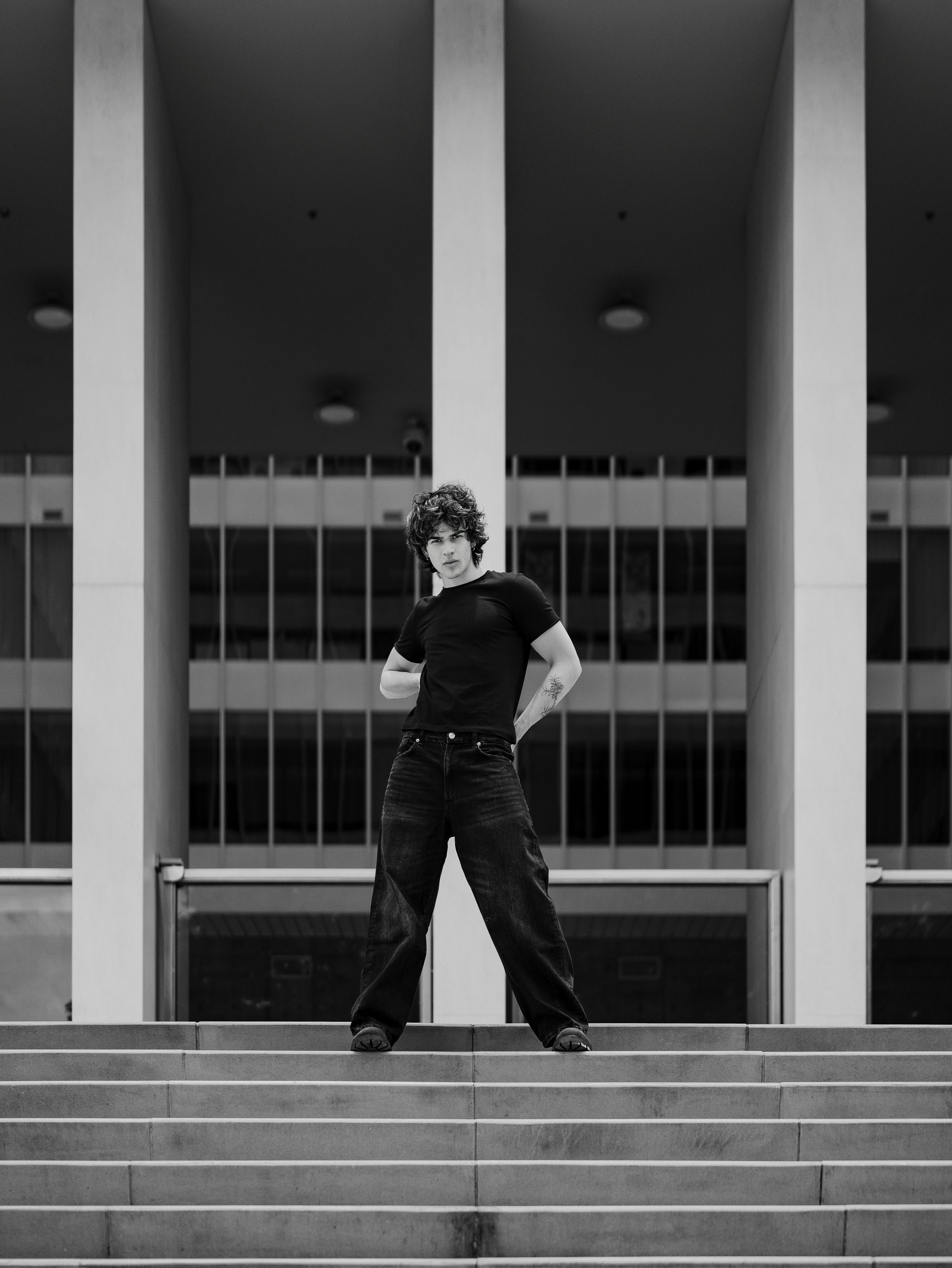 man dressed in black