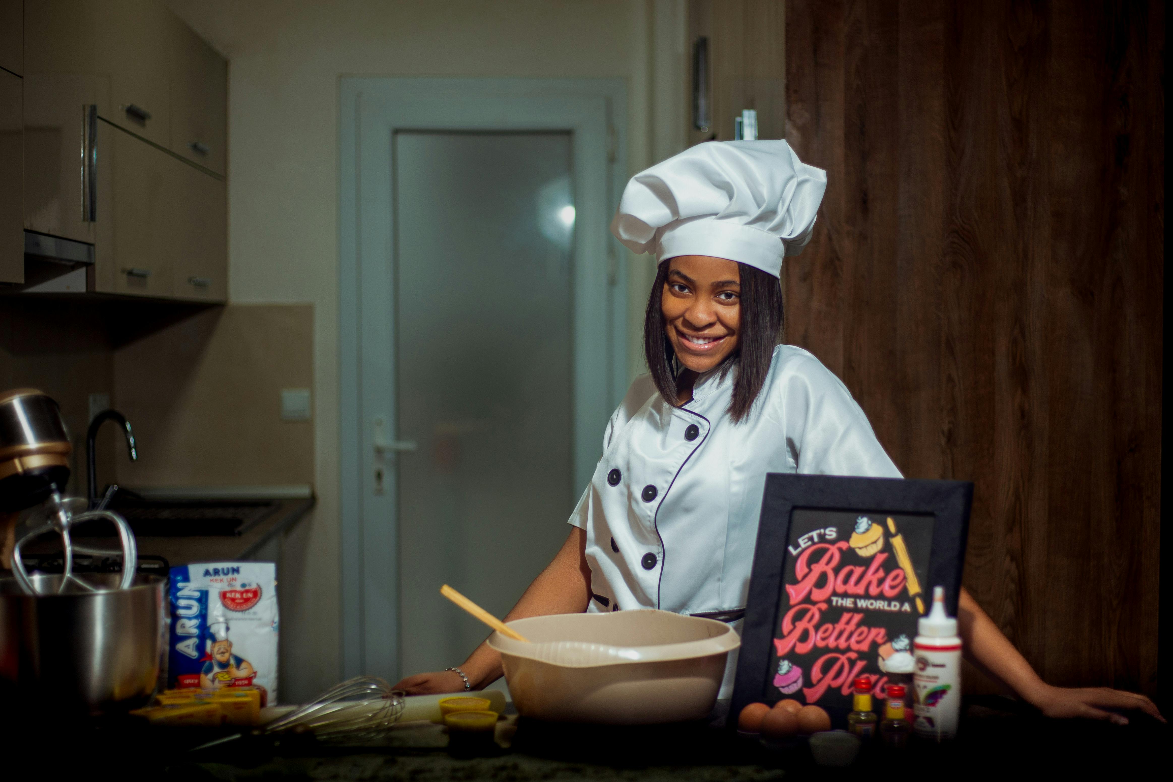 a baker baking