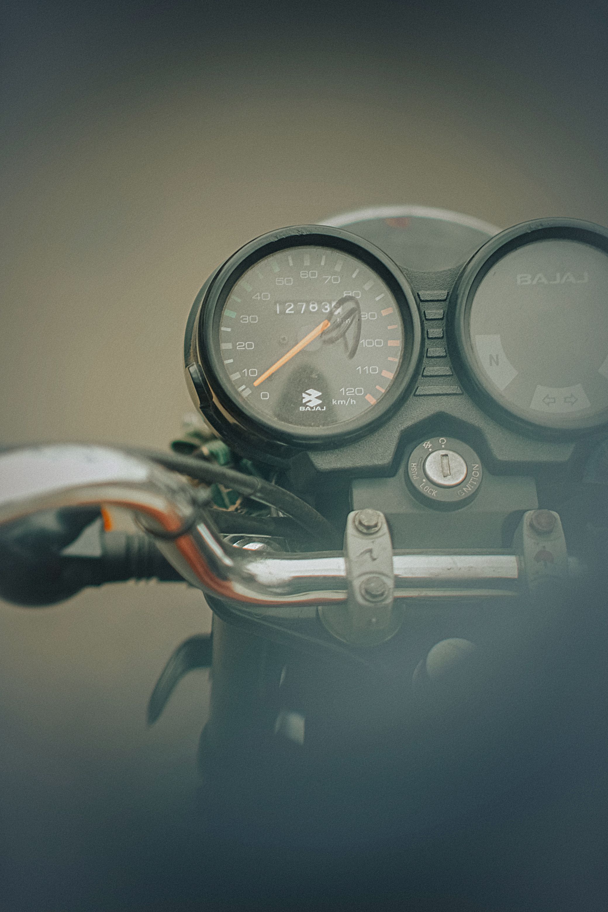A close up of the speedometer on a motorcycle · Free Stock Photo