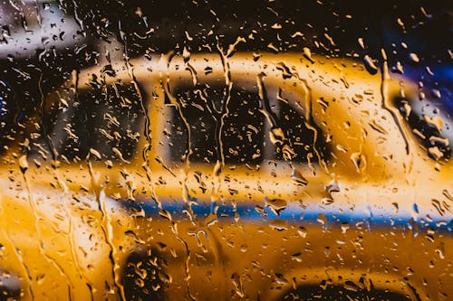 Yellow Vehicle Parked Outside