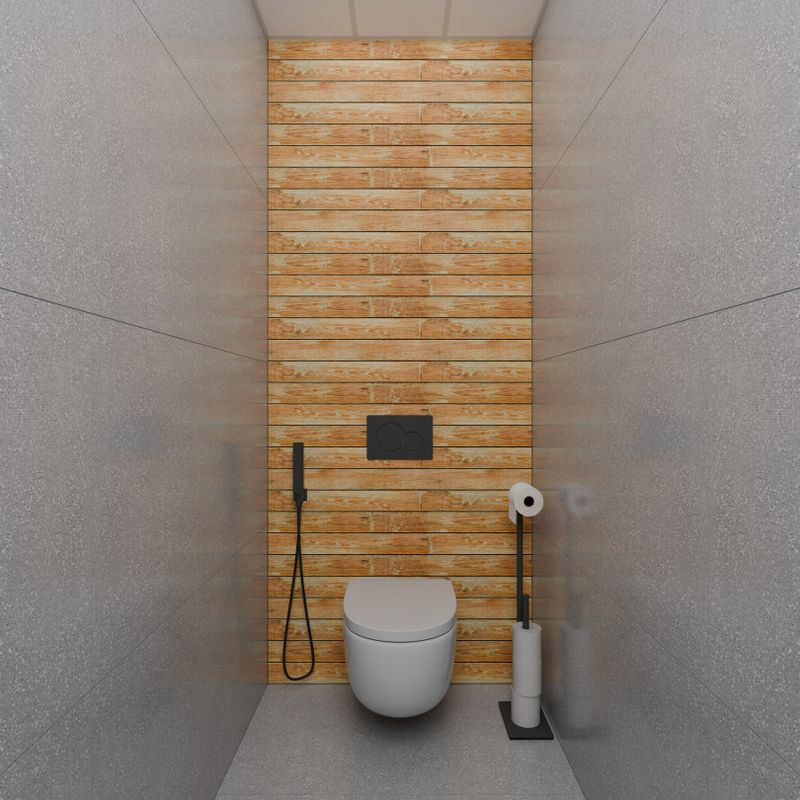 Black Soaking Tub as a Bold Focal Point