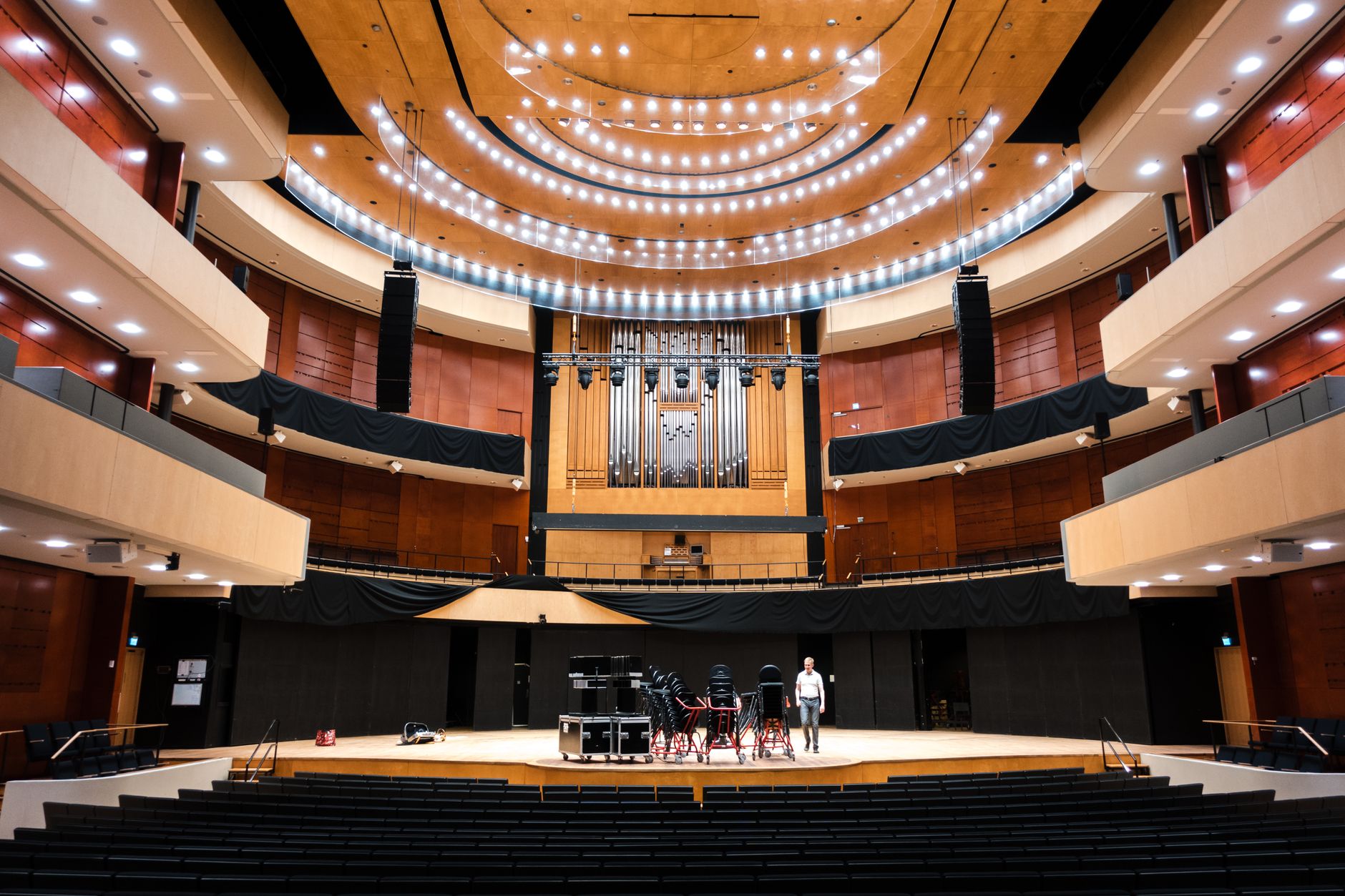 Kennedy Center konser salonu içi