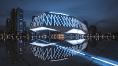 Clear Glass Walled Building