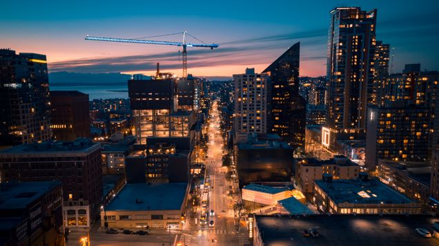 Contemporary mixed-use development with integrated residential and commercial spaces