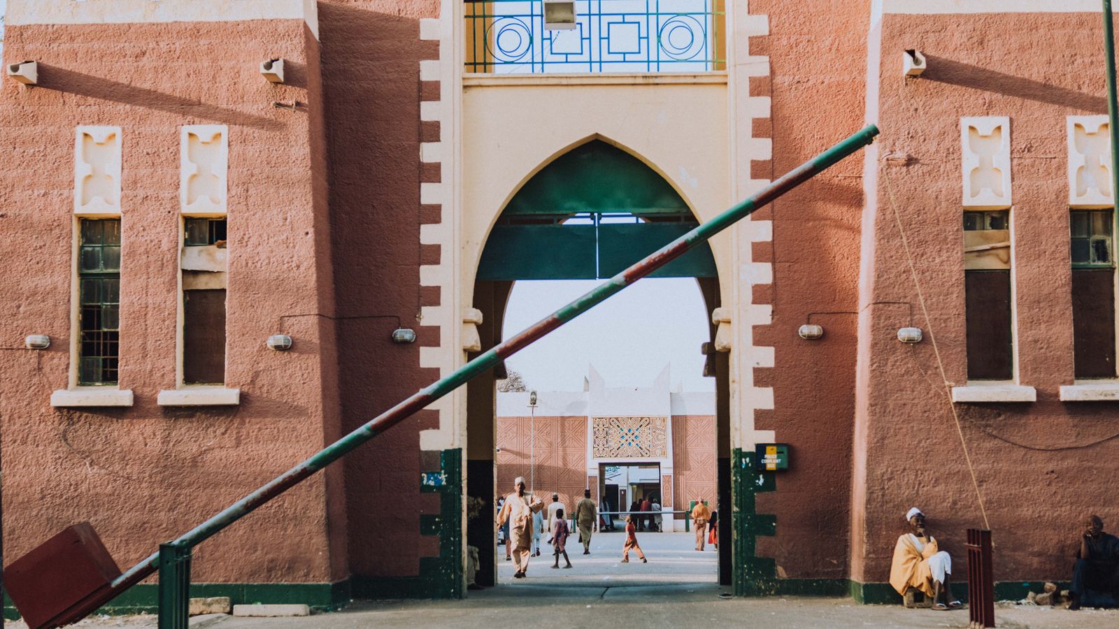 A gate with a pole in front of it, Burkina Faso