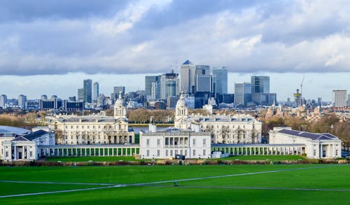 Aerial Photography of White Houses