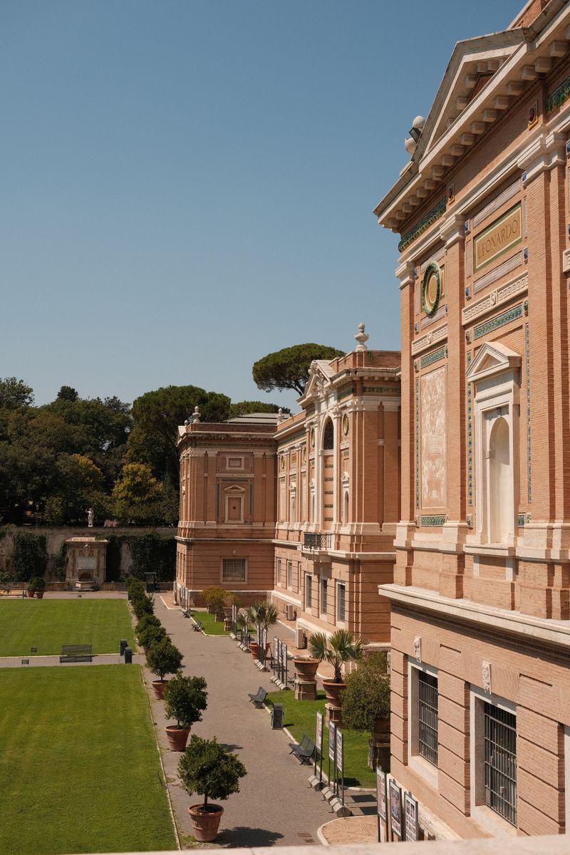 Courtyard and galleries of the Vatican Museums