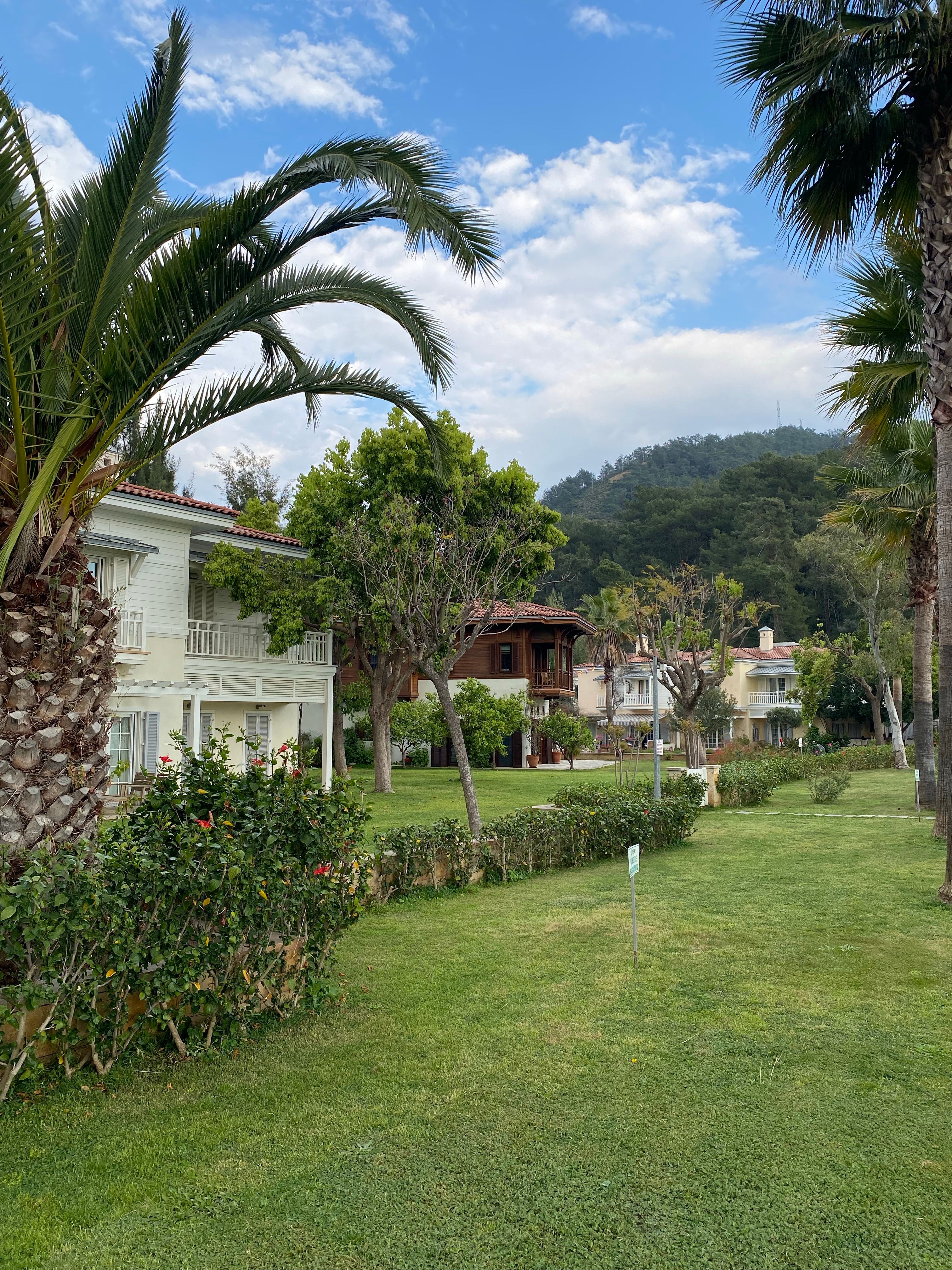 Jardín con césped en la Costa Blanca