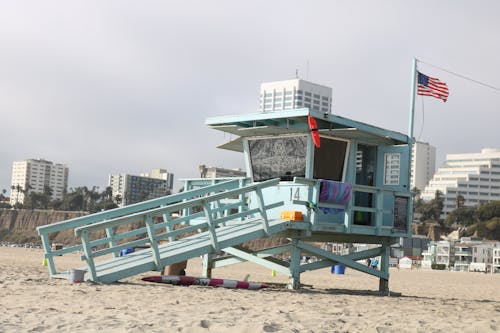 Free stock photo of beach, life guard, los angeles