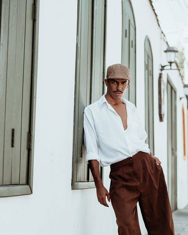 A man in brown pants and a white shirt Free Stock Photo A man in brown pants and a white shirt Free Stock Photo