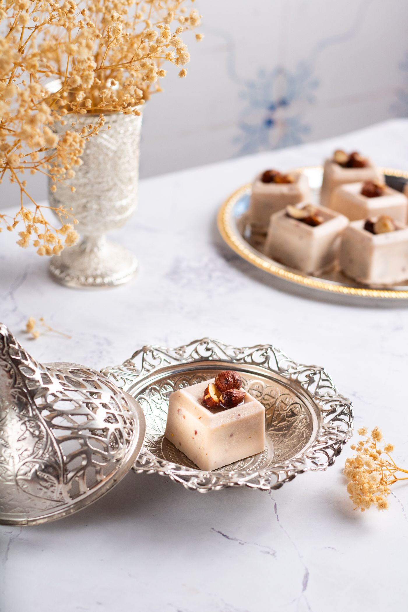 Halawa pieces with nuts