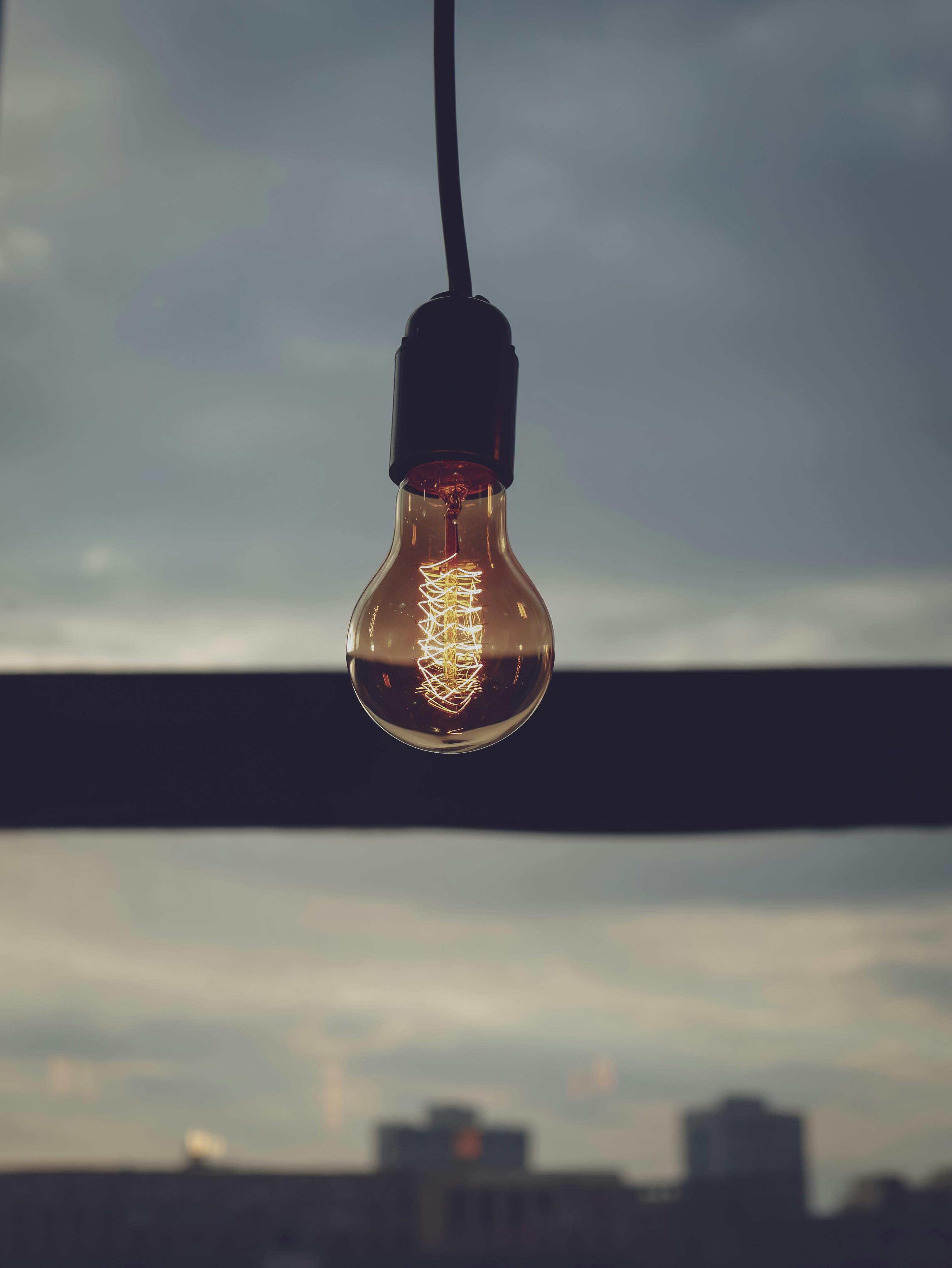 Turnedon Brown Light Bulb · Free Stock Photo