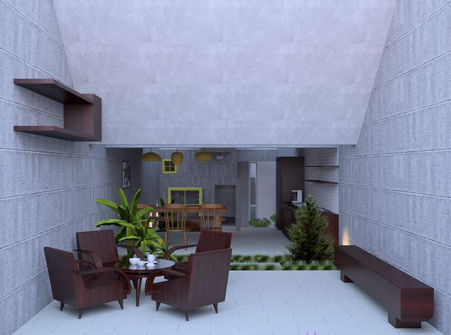 Executive meeting room with natural wood accents