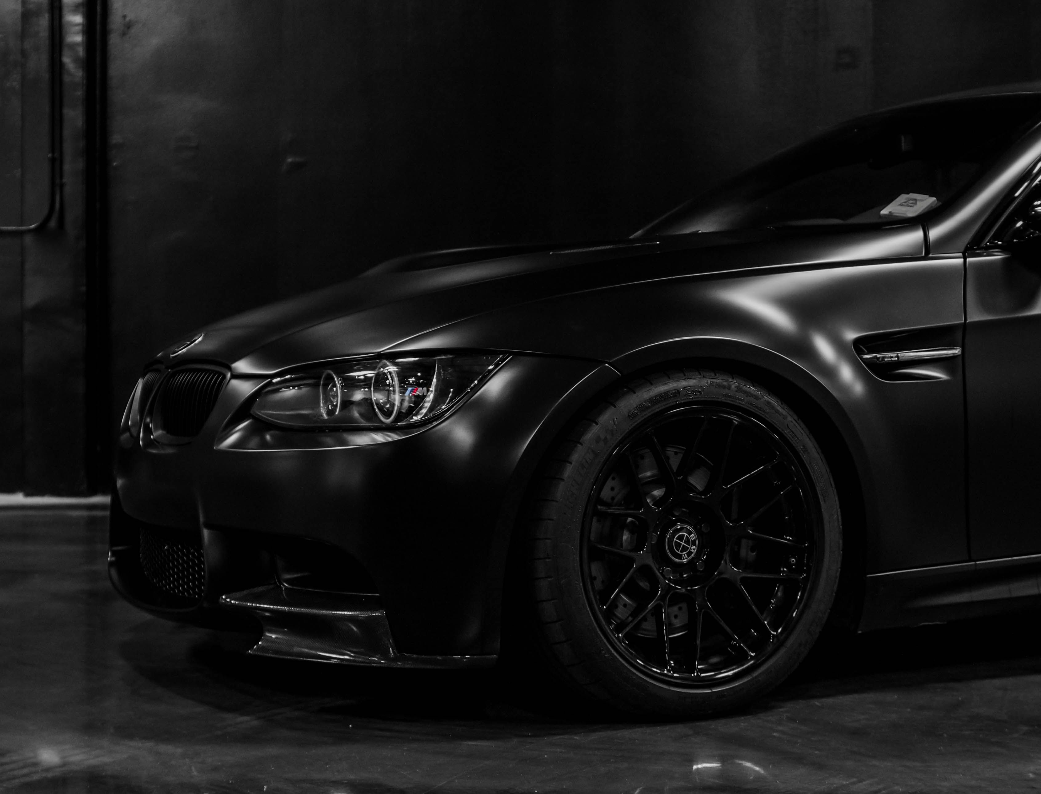 Wrapped sports car in studio