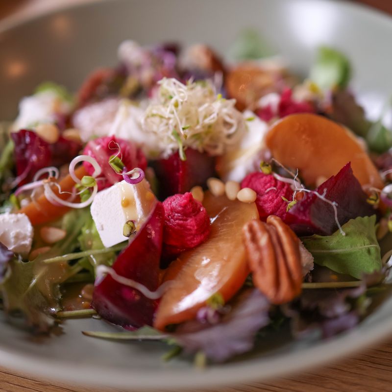 Instant Pot Beet and Goat Cheese Orzo Salad