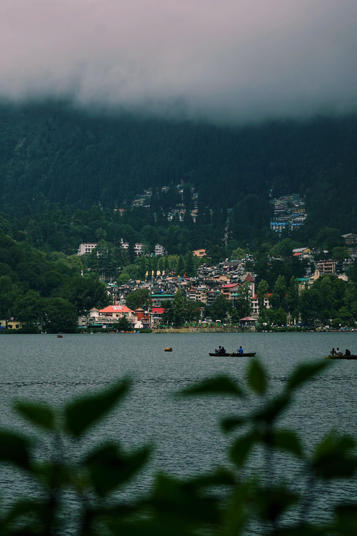 Nainital lake and hills