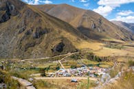 A Village near the Mountains
