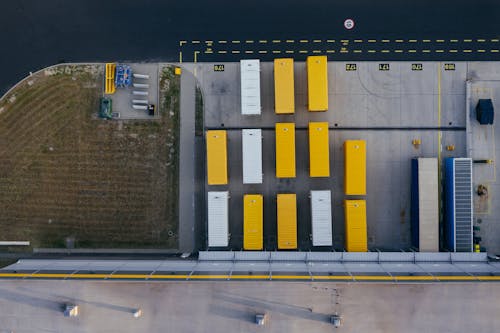 Aerial Photography of a Containers