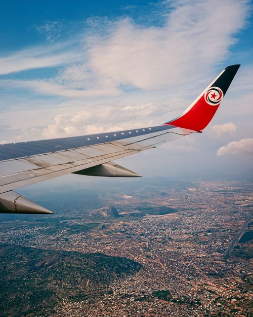 Free Stunning aerial view of Nigeria captured from a flying airplane, showcasing the landscape. Stock Photo