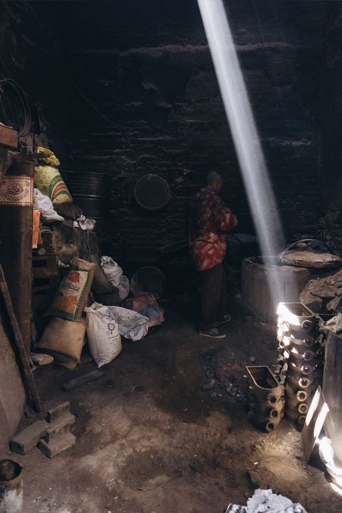 Free A dimly lit workshop in Alexandria, showcasing local craftsmanship and culture. Stock Photo