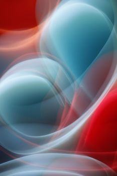 Dynamic abstract design with smooth curves and vivid gradients in a surreal style.