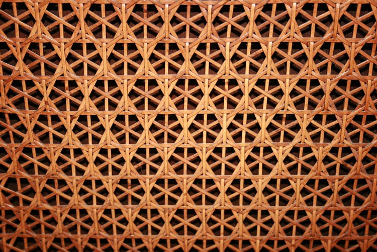 Brown Wicker Surface