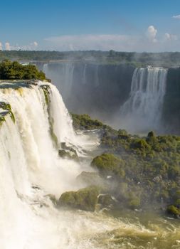Discover the breathtaking beauty of Iguazu Falls in Foz do Iguaçu, captured in stunning detail.