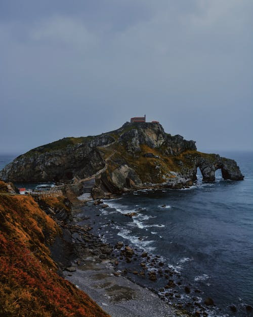 黎明時分的風景攝影海灘