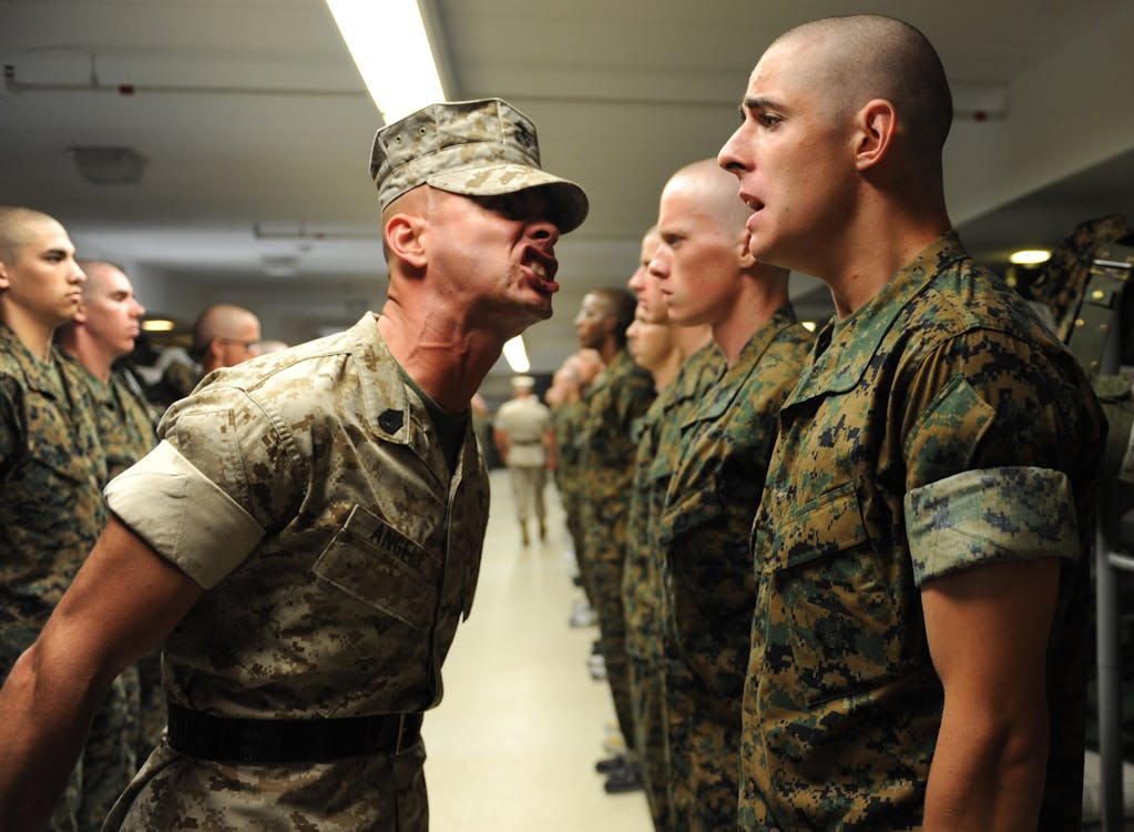 Soldiers Standing on White Floor