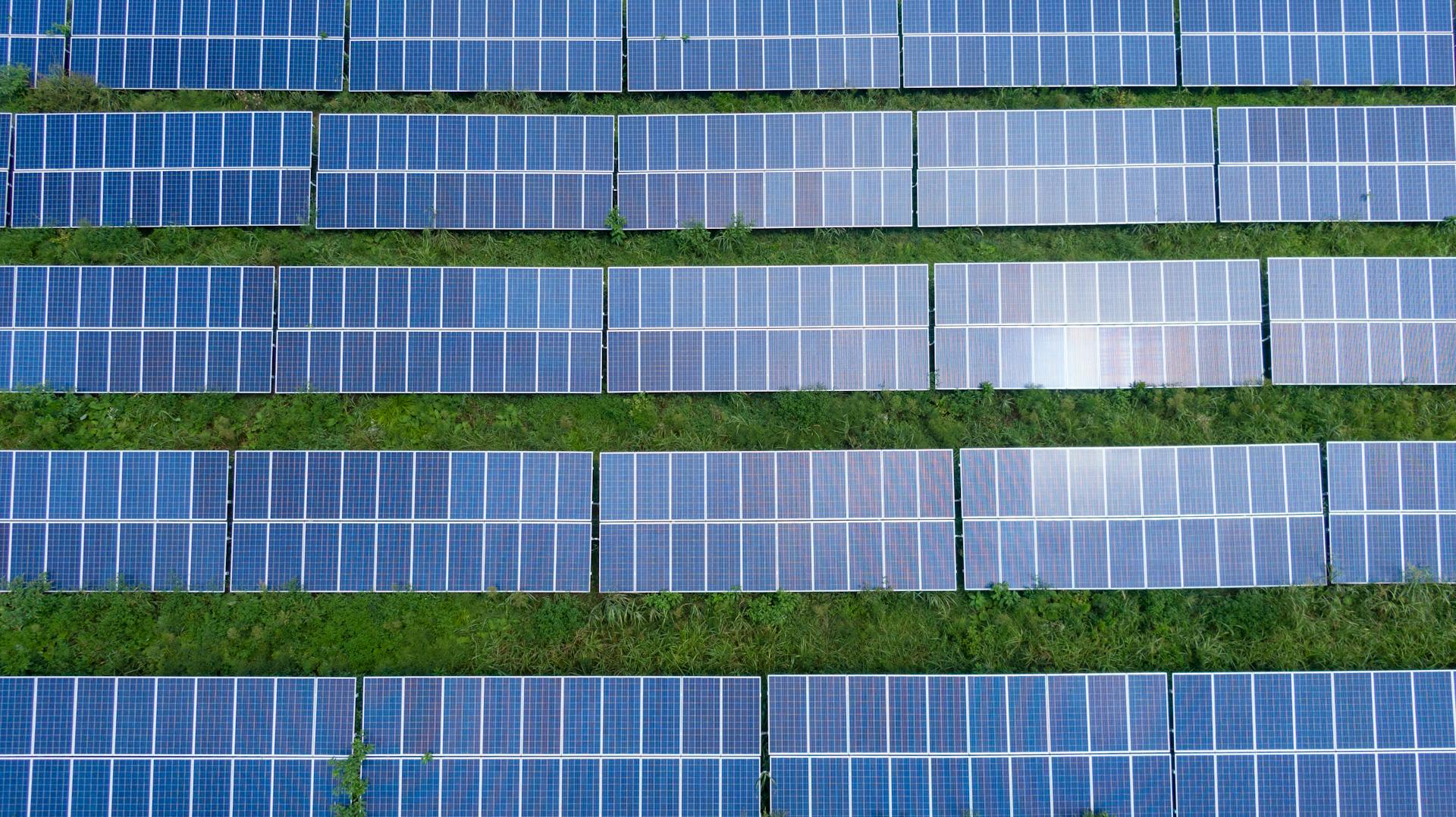 Top View Photo of Solar Panels