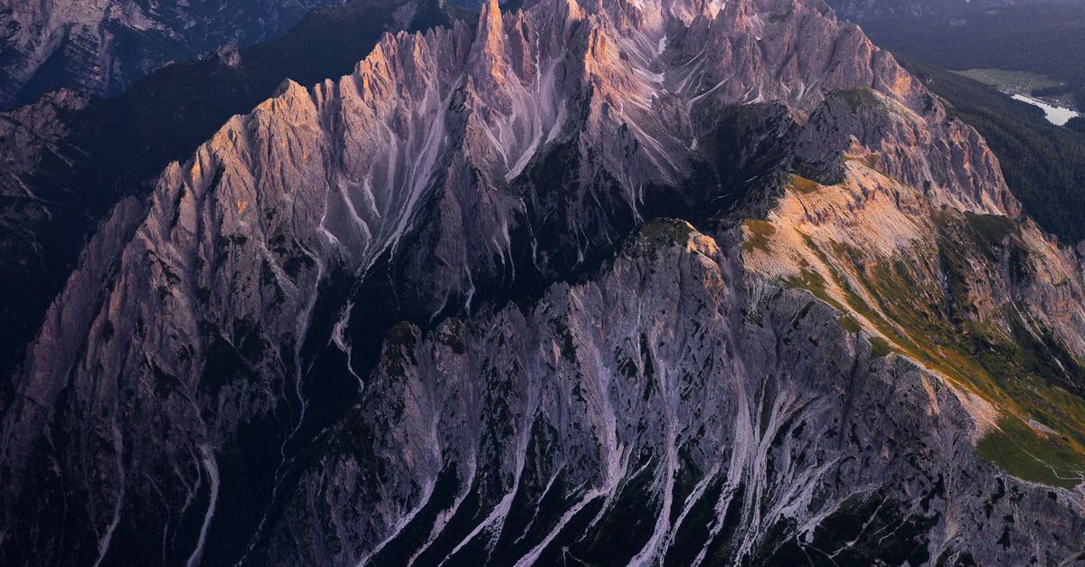 Birdview Background Bird's Eye View Of Mountains During Dawn · Free Stock Photo