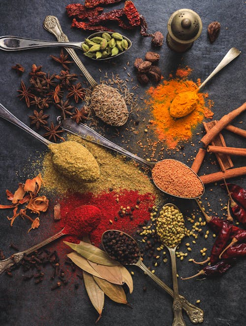 Free Assorted Cooking Spices Stock Photo