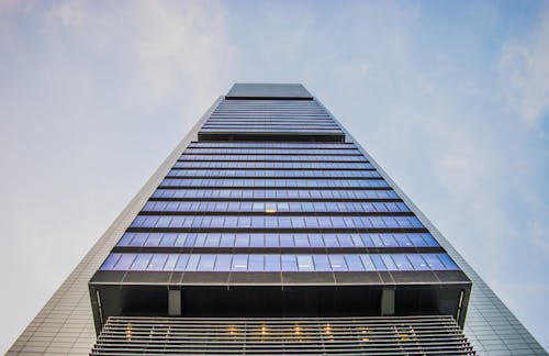 Free Worm's Eye View of Gray Building Stock Photo