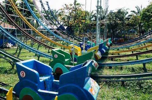 Imagine de stoc gratuită din automobil, montagne russe, parc de distracții