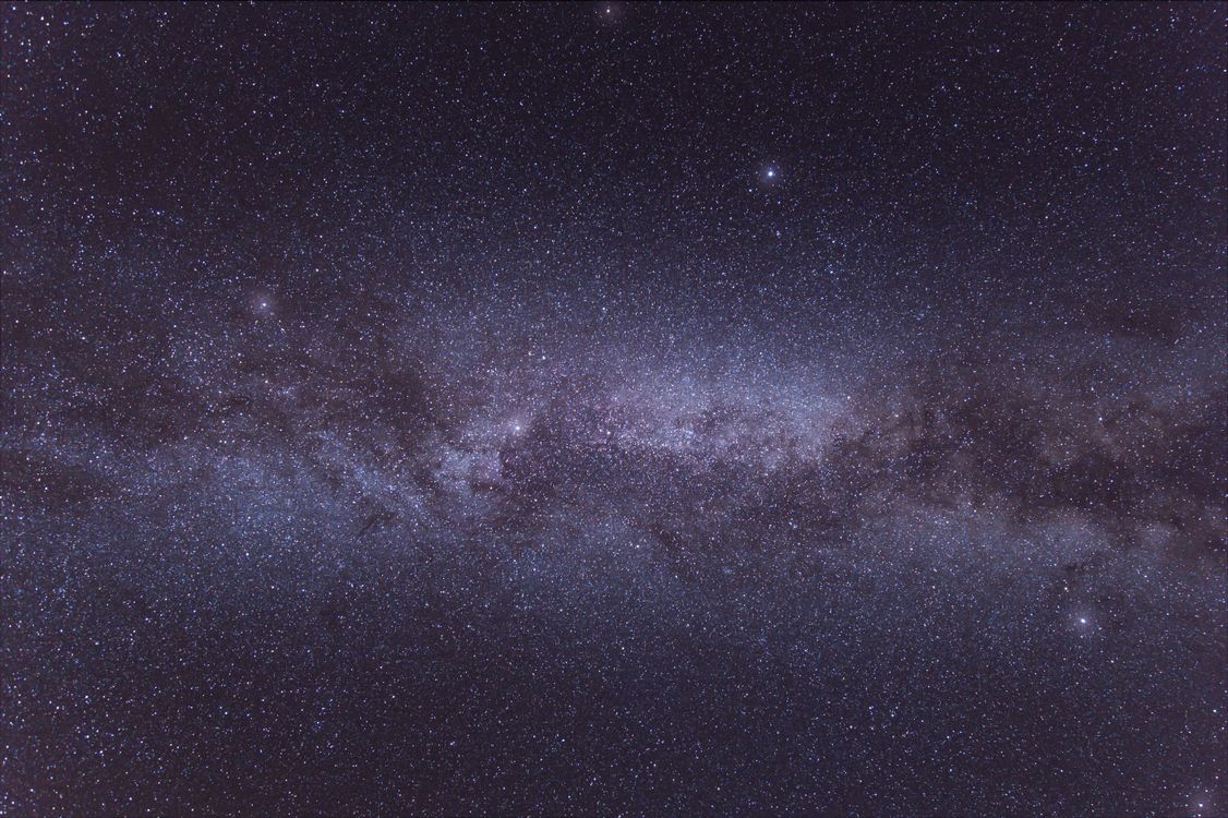 View of Milky Way Galaxy on Starry Night Sky · Free Stock Photo