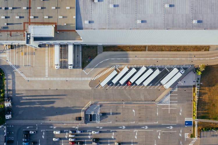 Aerial View Of Logistics Center