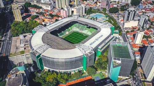 Free Aerial Photography of Stadium Stock Photo