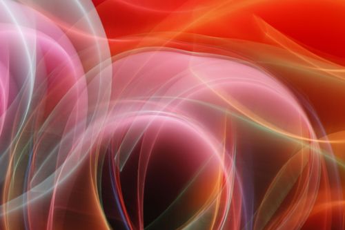 Free Colorful abstract composition with dynamic light waves and gradients, perfect for creative designs. Stock Photo