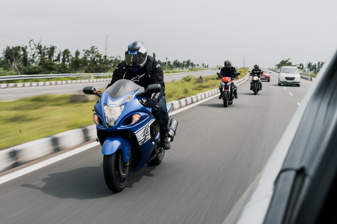 People Riding on Motorcycle