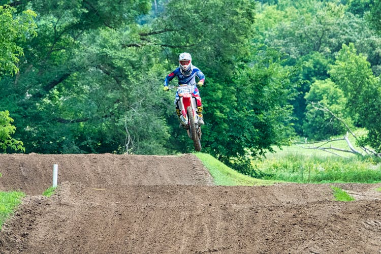 Man Riding Dirt Bike