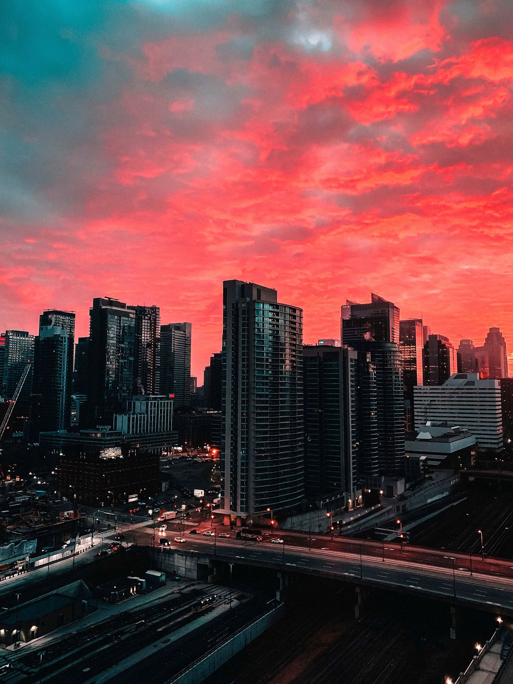High Rise Buildings During Sunset · Free Stock Photo