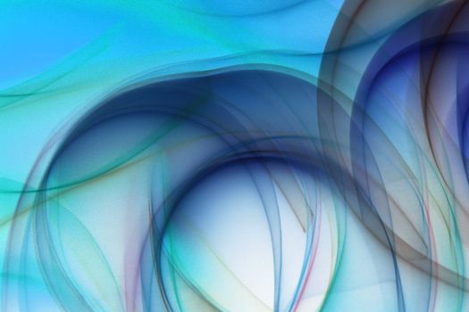 Abstract background with blue and green swirls