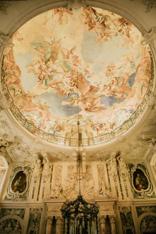 Ceiling Design Angel A ceiling painted with a painting of angels Β· Free Stock Photo