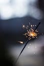 Close-Up Shot of Burning Sparkler