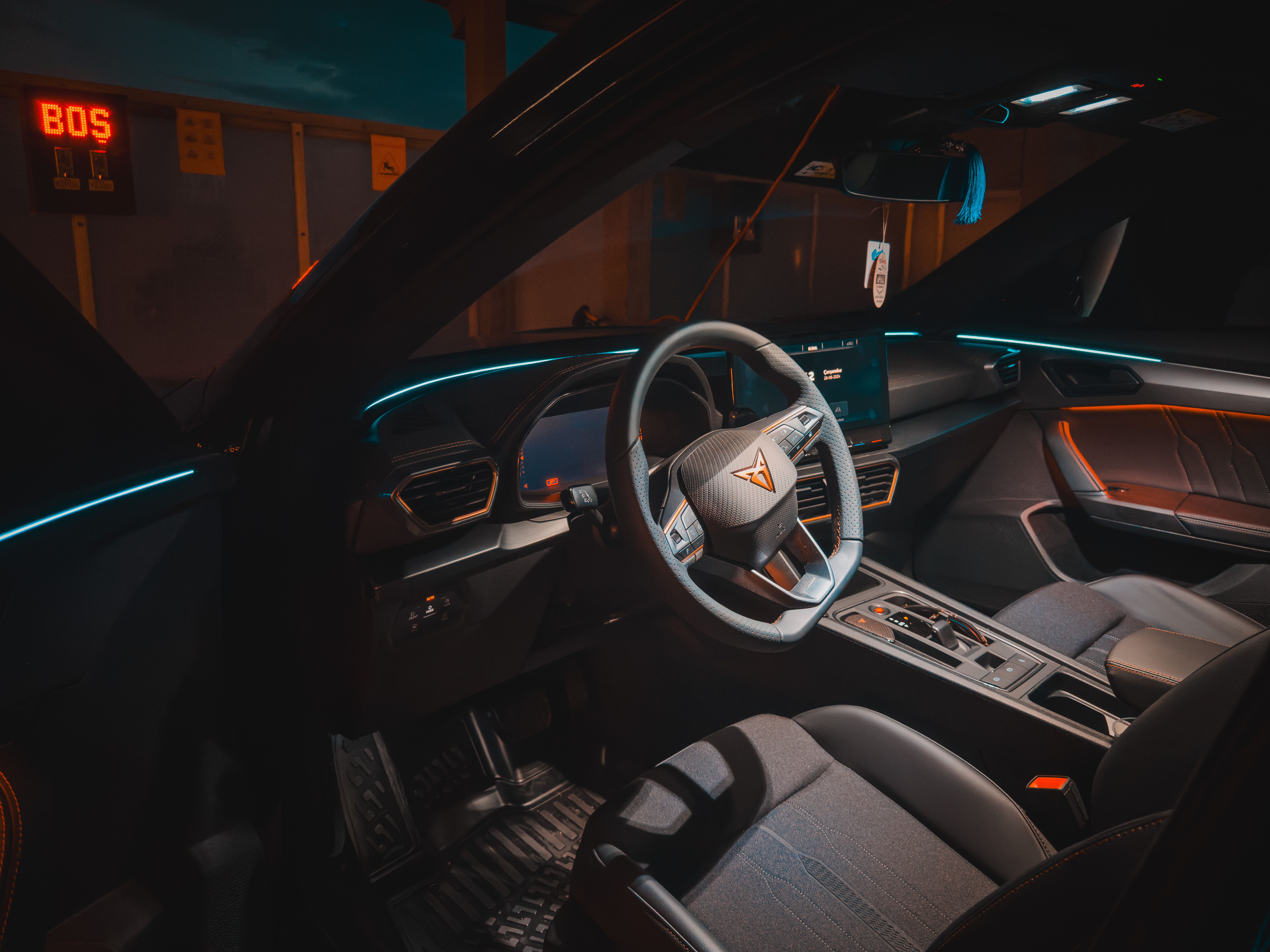 After interior lighting
