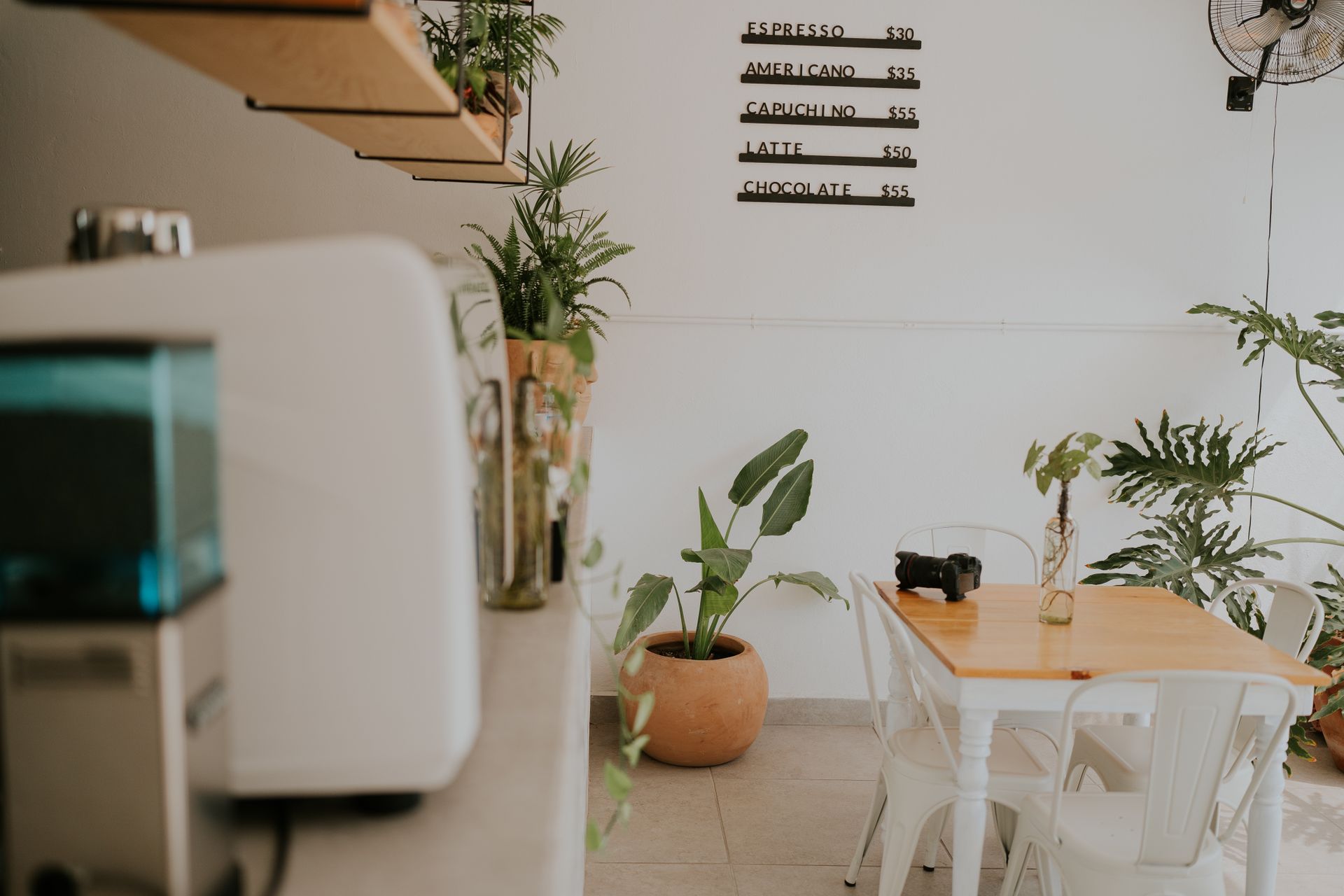Het interieur van Novée versbar