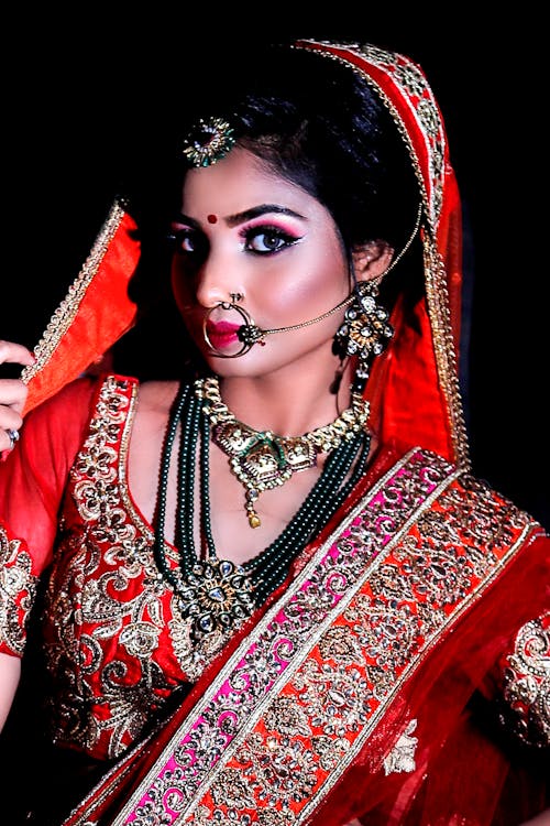 Free stock photo of bridal, eye makeup, indian