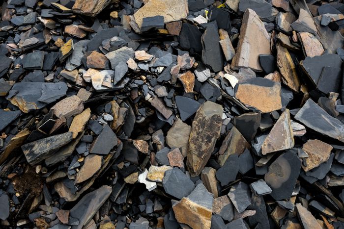 Pile of rocks and gravel