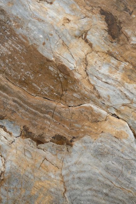 Close-up of a stone surface showcasing intricate natural textures and patterns.